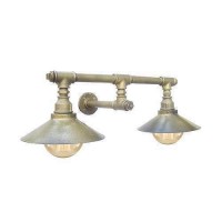 Aplik Su Borusu Duvar Aydınlatma Retro Tarzı İkili Şapkalı Açma Kapama Anahtarlı Aplik Su Borusu Duvar Aydınlatma Retro Tarzı İkili Şapkalı Açma Kapama Anahtarlı