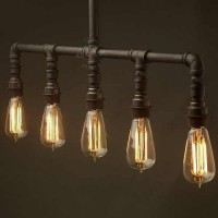 Avize Beş Ampüllü Gotik Tarz Su Borusu