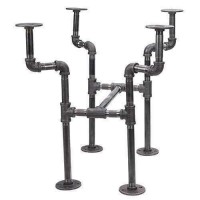 Metal Boru Masa Ayağı Retro Tarz Karbon Çelik Flanş Metal Boru Masa Ayağı Retro Tarz Karbon Çelik Flanş