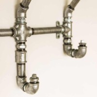 Elbise Askısı Altılı Portmanto Su Borusu Retro Tarz