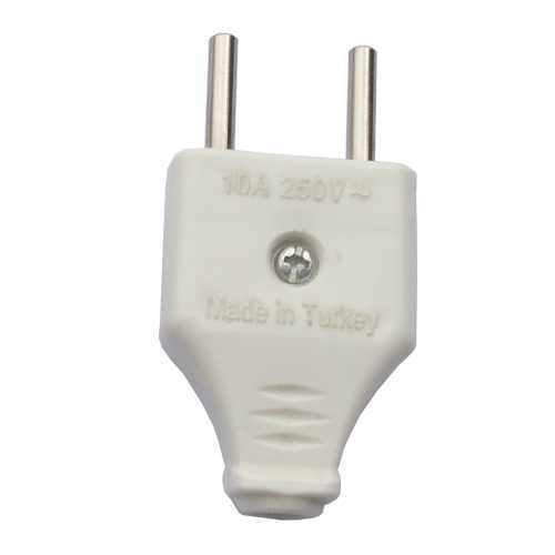 Yassı Beyaz Erkek Fiş Yassı Beyaz Erkek Fiş