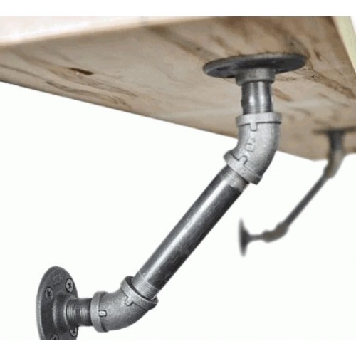 Rustik Retro  Boru Raf Ayakları Endüstriyel ve Modern Duvar Rafı Rustik Retro  Boru Raf Ayakları Endüstriyel ve Modern Duvar Rafı